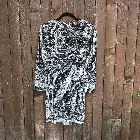 Y Yigal sheath dress 1 black white chic date 4 - Picture 2 of 8